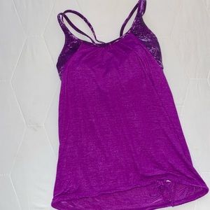 Athleta Top with Attached Padded Bra